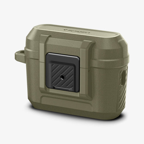 ACS05485 - Apple AirPods Pro 2 Case Lock Fit in matte black showing the front
